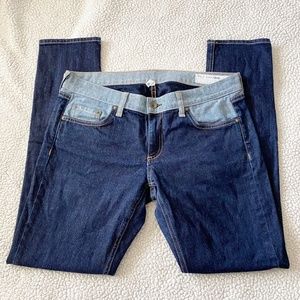 Rag & Bone Slim Dre Boyfriend Jeans in Reverse Rinse Size 28